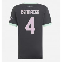 Camiseta AC Milan Ismael Bennacer #4 Tercera Equipación Replica 2024-25 para mujer mangas cortas